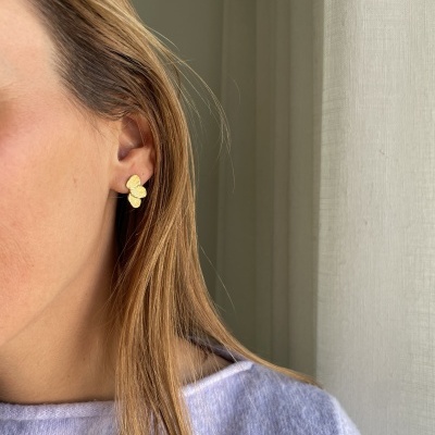 Brincos em prata - Leafs