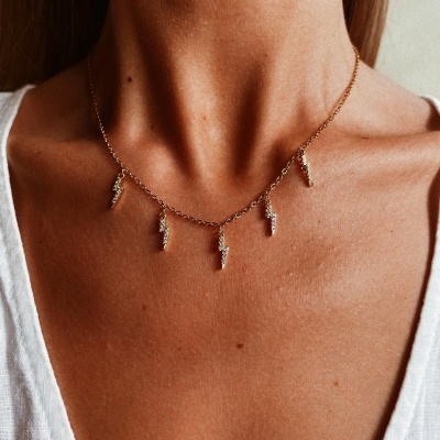 Colar em aço - Lightning