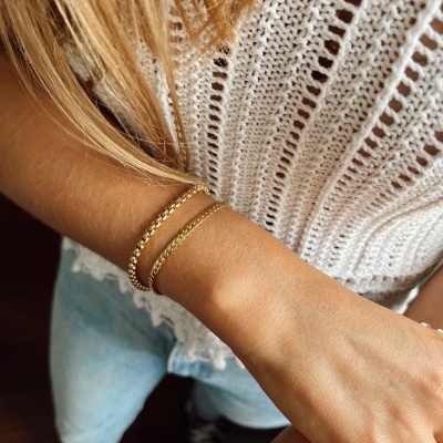 Pulseira em aço - Stripes