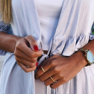 Anel em prata dourada - Omer