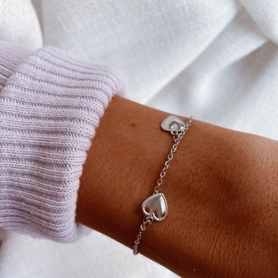 Pulseira em aço - Little Hearts