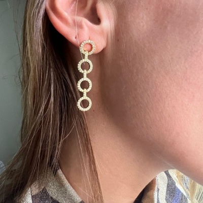 Brincos em aço - Faith