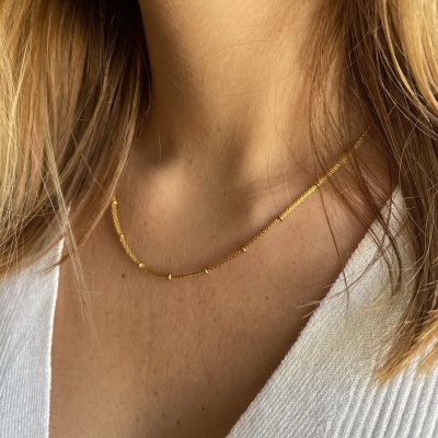 Colar em aço - Little Dots