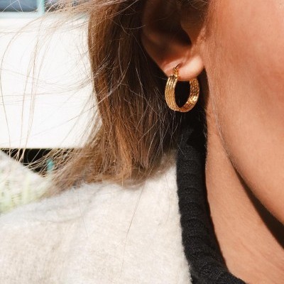 Argolas em aço - Penelope