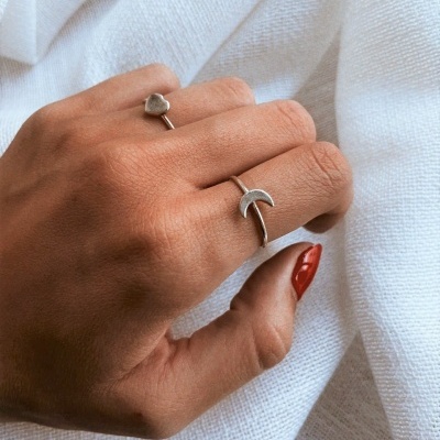 Anéis em prata - Galaxy