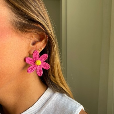 Brincos em aço - Summer Flowers