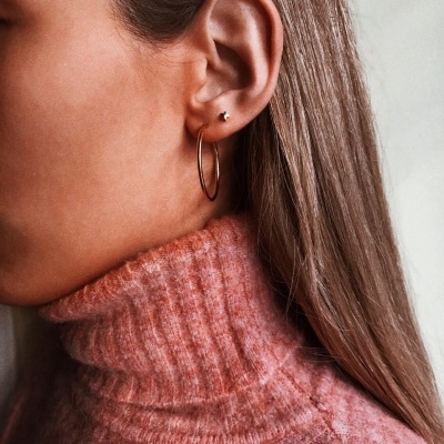 Argolas em Prata - Amélia