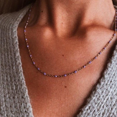Colar em aço - Lilac Addiction