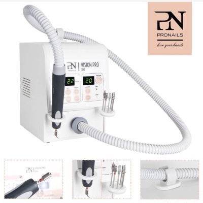 Máquina eléctrica para manicure Pronaills Vision Pro 700 com acessórios