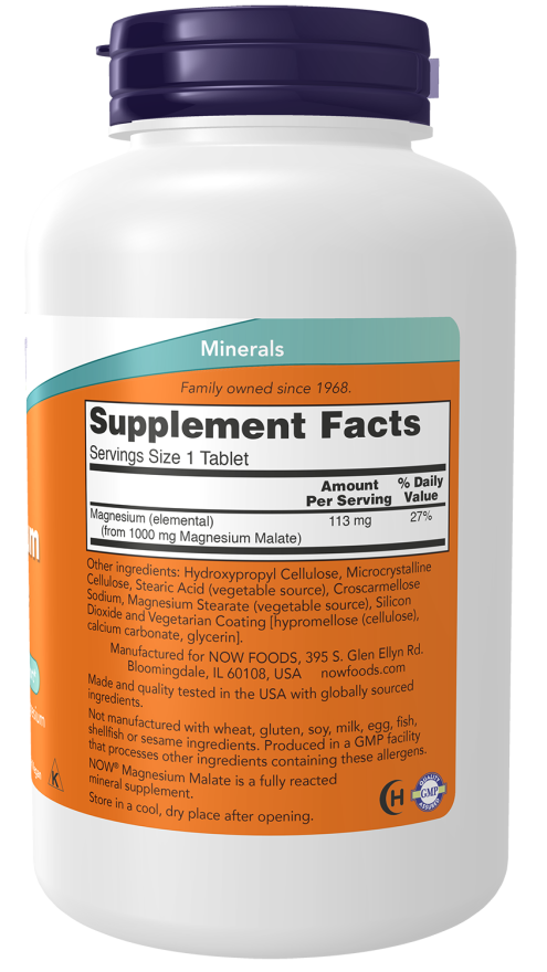 MAGNÉSIO MALATO 1000MG - 180 COMPRIMIDOS