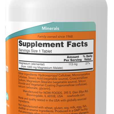 MAGNÉSIO MALATO 1000MG - 180 COMPRIMIDOS