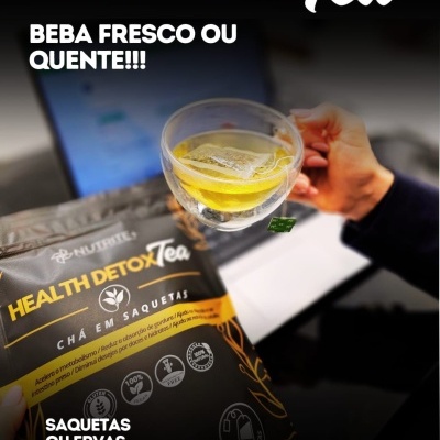 3 UNID HEALTH DETOX TEA / 60 SAQUETAS PREMIUM