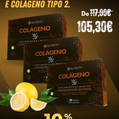 COLÁGENO HIDROLISADO, AROMA LIMÃO, COLÁGENO TIPO 2, RESVERATROL, COENZIMA Q10, BIOTINA, VITAMINA C e VITAMINA A/ 90 Doses