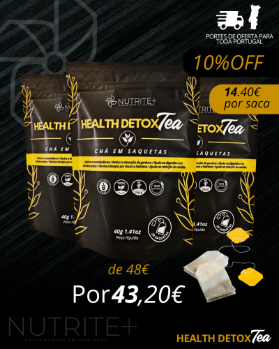 3 UNID HEALTH DETOX TEA / 60 SAQUETAS PREMIUM
