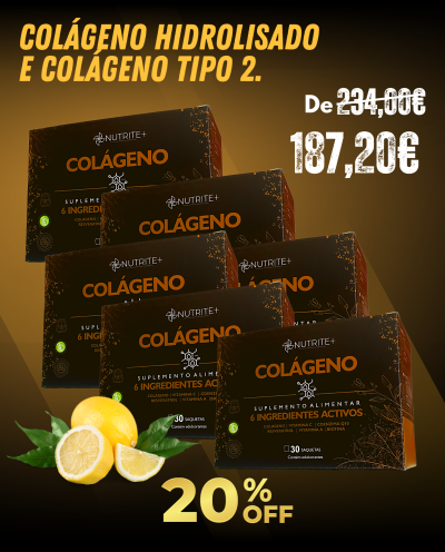 COLÁGENO HIDROLISADO, AROMA LIMÃO, COLÁGENO TIPO 2, RESVERATROL, COENZIMA Q10, BIOTINA, VITAMINA C e  VITAMINA A/ 180 Doses