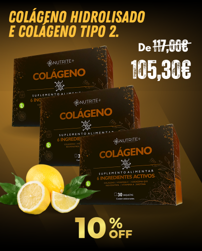 COLÁGENO HIDROLISADO, AROMA LIMÃO, COLÁGENO TIPO 2, RESVERATROL, COENZIMA Q10, BIOTINA, VITAMINA C e VITAMINA A/ 90 Doses