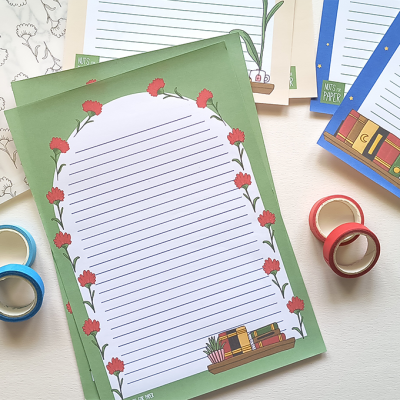 I read Banned Books - Papel de Carta A5