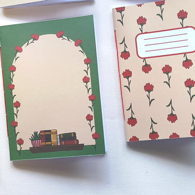 Cadernos de bolso A6 - Cravos