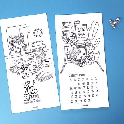 Calendário 2025 - Esquilo