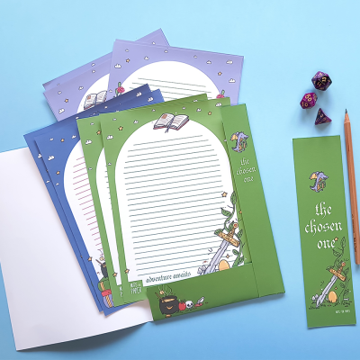 Papel de Carta A5 - In the Realm of the Dragon