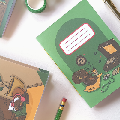 Cadernos A6 - com ilustrações ♫♪♫