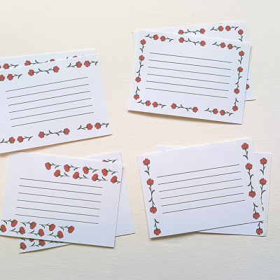 Etiquetas de Papel - Cravos