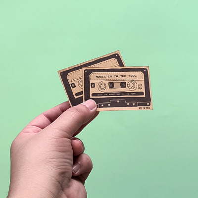 Cassette - Autocolantes kraft