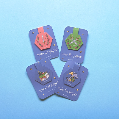 In the Realm of the Dragon - Marcadores de Livros Magnéticos