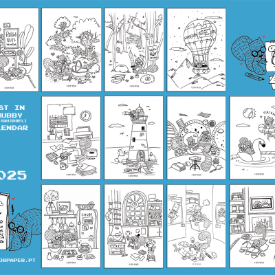 Calendário 2025 - Esquilo