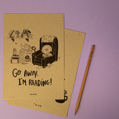 Go Away, I'm Reading - Prints A5