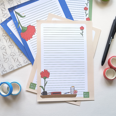 I read Banned Books - Papel de Carta A5