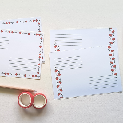 Etiquetas de Papel - Cravos