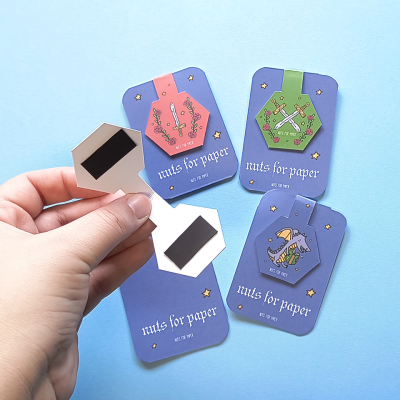 In the Realm of the Dragon - Marcadores de Livros Magnéticos