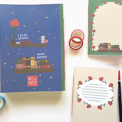 Caderno - Estante I Read Banned Books