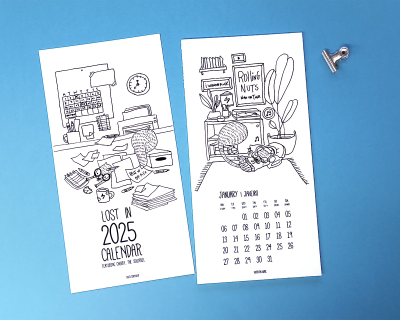 Calendário 2025 - Esquilo