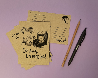 Go Away, I'm Reading - Postais