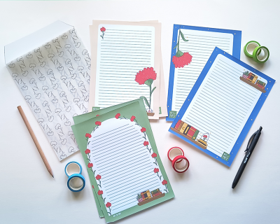 I read Banned Books - Papel de Carta A5