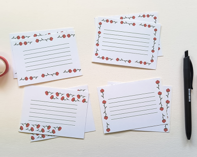 Etiquetas de Papel - Cravos