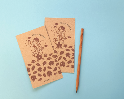 Leaves - Marcador de Livros/Postal