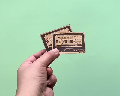 Cassette - Autocolantes kraft