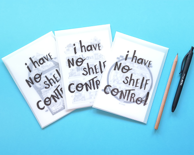 Pack 1 | 4 Postais - I have no shelf control