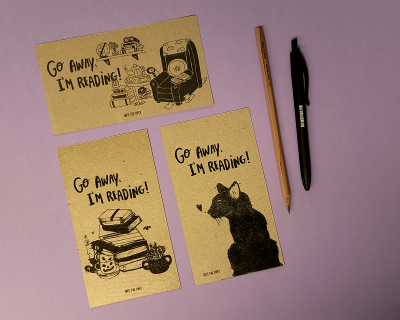 Go Away, I'm Reading - Marcadores de Livros