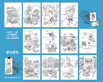 Calendário 2025 - Esquilo