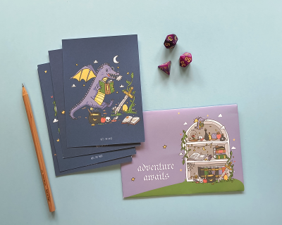 Postais Ilustrados - In the Realm of the Dragon - Conjunto 4