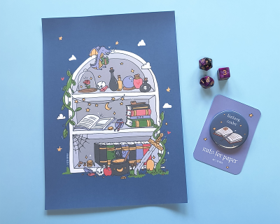 Estante de Fantasia - Print A4