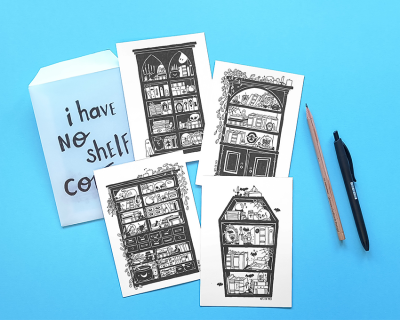 Pack 3 | 4 Postais - I have no shelf control