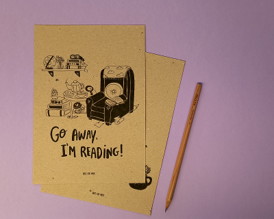 Go Away, I'm Reading - Prints A5