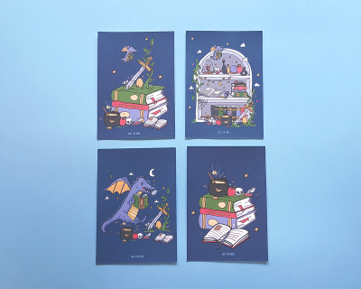 Postais Ilustrados - In the Realm of the Dragon - Conjunto 4