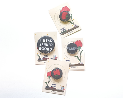 Conjunto Pins - I Read Banned Books