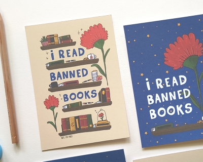 Postais - I read Banned Books